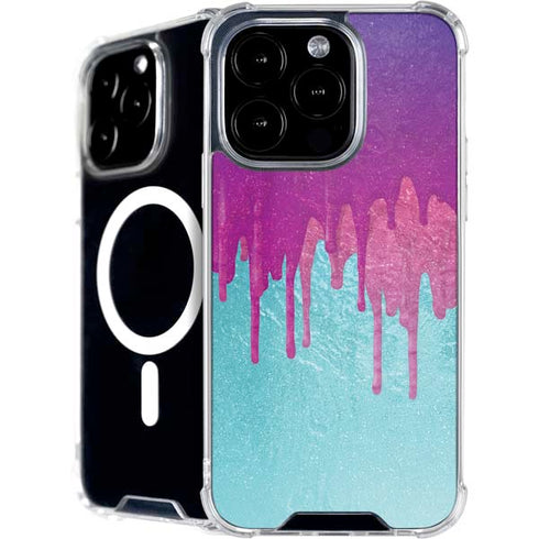 Paint Splatter Purple iPhone 16 Pro MagSafe Case